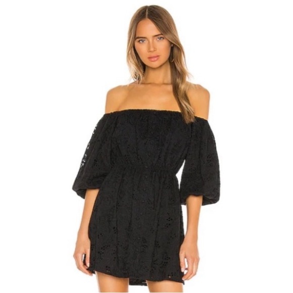 Camila Coelho Dresses & Skirts - NWOT REVOLVE x Camila Coelho Archer Off Shoulder Dress in Black